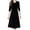 Black, variant on Women's Midi Dresses Winter Neck Velvet Long Sleeve Slim High Waist Dress Outdoor Daily Clothing