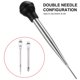 thumbnail image 5 of Carne Baster Inyector De Carne De Acero Inoxidable Jeringa De Adobo Útil Kit De Jeringa De Alimentos Multifuncional Inyector De Alimentos De Sabor Para Cocinar Adobo De Carne Yuarrent HA027130-02, 5 of 7