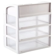 Makeup Organizer with 3 Drawers, Emapoy Makeup Box, Makeup Storage for Vanity, Bathroom Counter