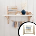 thumbnail image 1 of pitrice Wood Abacus Toy Beads Counting Playthings Simple Design Early Education Math Learning Toys Educational Prop Home Decoration Gray yellow, 1 of 8