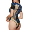 thumbnail image 2 of Fotbe Vintage Starry Sky Labrador A Body de Mujer con Cuello Redondo y Mangas Cortas, Sin Mangas Ajustado, Suave, Cómodo y Básico-XX-Large, 2 of 7
