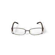 Luxe Womens WLO317 Rectangular Rectangular Prescription Eyeglasses with Case, Brown