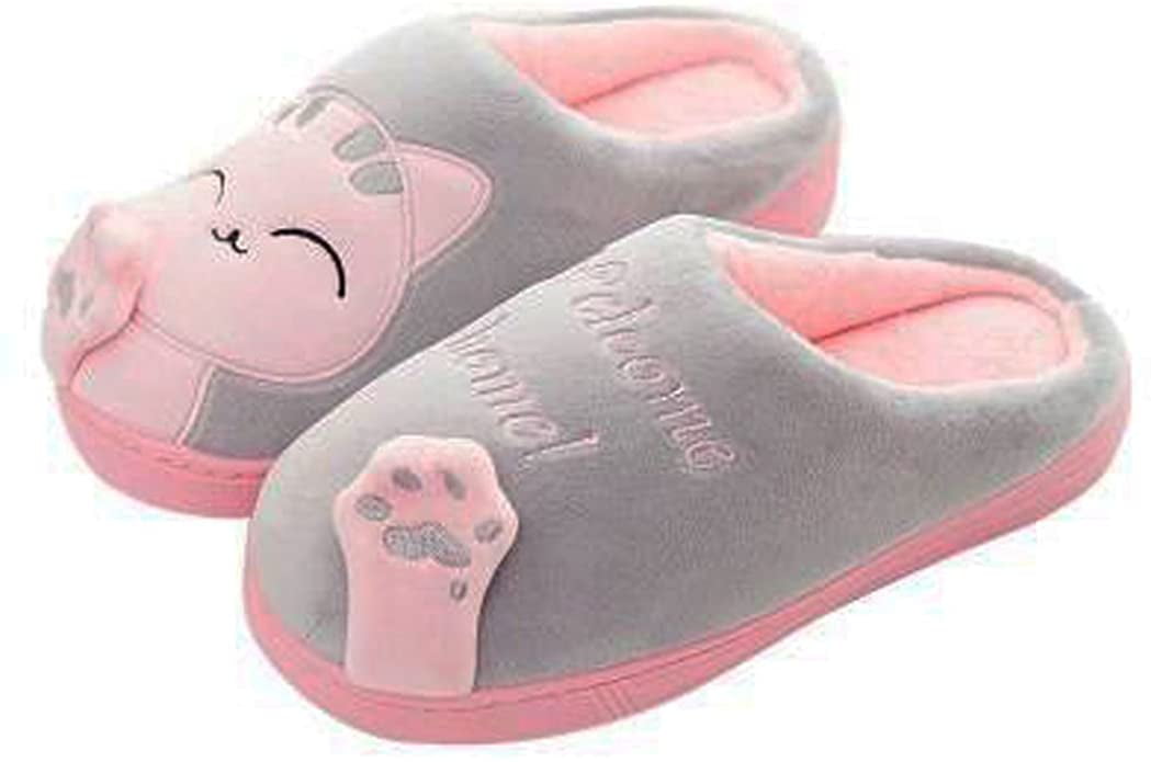 Cozy Cat Slippers Warm Plush Slippers Winter Comfortable NonSlip