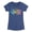 HEATHER NAVY, variant on Instant Message - Go Sports Team Go - Youth Girls Fitted Short Sleeve T-Shirt