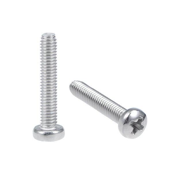 Tornillos de máquina M3x16mm de Unique Bargains, tornillos de cabeza Phillips, sujetadores, 30Pcs