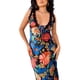 thumbnail image 3 of Vestido lencero Tsseiatte para mujer, sin mangas, cuello en V, con lazo, estampado floral, largo, de encaje y patchwork, para verano, 3 of 8