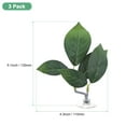 thumbnail image 3 of Uxcell 3-Pack Almohadón de Hoja para Peces Betta, Almohadón de Planta en Forma de Hoja, Cama de Descanso para Peces para Decoraciones de Acuario [Verde, en Forma de Hoja], 3 of 7