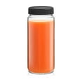 thumbnail image 2 of Brightware Glass Juice Bottles with Black Lids – 16 oz – Set of 8, 2 of 9