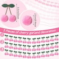 thumbnail image 2 of Dalrosia 3PCS Cherry Garland Decoration - DIY Pom Pom Fruit Cherry Hanging for Kids Bedroom Kitchen Decoration Baby Shower Party Favor, 2 of 6