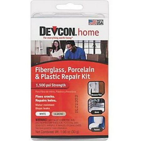 gl90216 Devcon fiberglass, porcelain & plastic repair kit 30 g epoxy kit, (clamshell) (Best Epoxy For Cast Iron Repair)