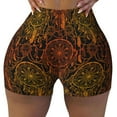 thumbnail image 2 of Naloa Orange Dreamcatcher Biker Shorts for Women Seamless Scrunch Short Women’s Yoga Shorts for Gym Running Sport Shorts-X-Large, 2 of 8