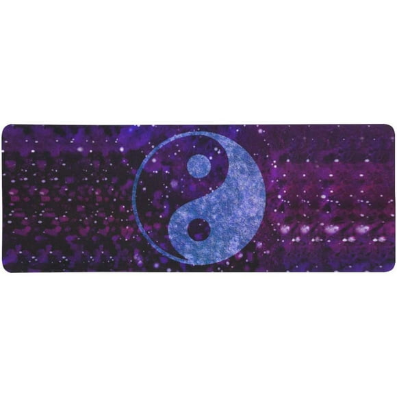 POGLIP Boho Yin Yang Symbol Peace Zen Bohemian Galaxy Outer Space Extra Extended Large Gaming Mouse Pad Mat Desk Pad Keyboard Mat 31.5x12 inch