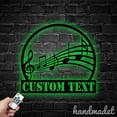 thumbnail image 2 of Handmadetneonsign Music Notes Metal Wall Art Light, Music Lover Room Metal Sign Wall Decor, Music Studio Metal Decor, 2 of 5