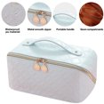 thumbnail image 1 of Bolsas de maquillaje de PU con bolsa de cosméticos de diamante con cremallera para viajes femeninos (azul) Ndcxsfigh Cuidado Belleza, 1 of 8