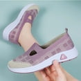 thumbnail image 4 of Hoshose New Women Breathable Wesh Flat Shoes Lightweight Soft Slip-On Mom Shoes, 4 of 9
