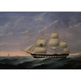 thumbnail image 3 of William Marsh 14x11 Black Modern Framed Museum Art Print Titled - Great Western (1852), 3 of 5