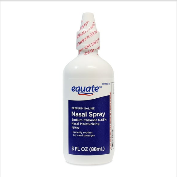Equate Premium Saline Nasal Liquid Mist Spray, 3 fl oz