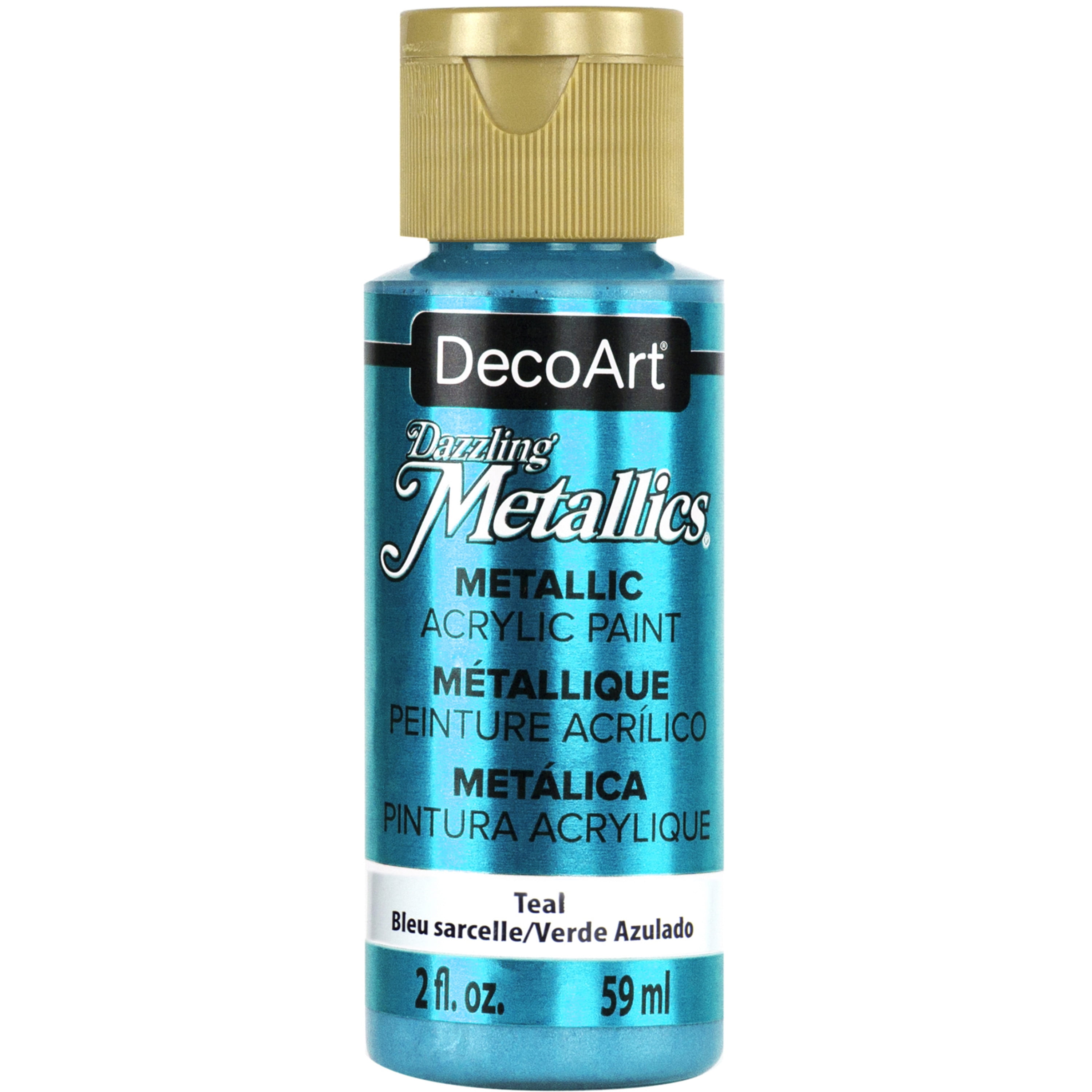DecoArt Dazzling Metallics Acrylic Color, 2 oz., Teal