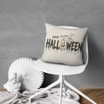thumbnail image 4 of Halloween Throw Pillow Covers 20x20 Inch Set of 2 Happy Halloween Pumpkin Ghost Pillow Cases Sofa Bed Throw Cushion Cover for Home Office Halloween Decoration, 4 of 6