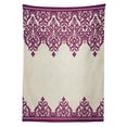 thumbnail image 3 of Ambesonne Turkish Pattern Tablecloth Rectangular Table Cover, Rococo Spiral, 60"x90", Fuchsia Beige, 3 of 4