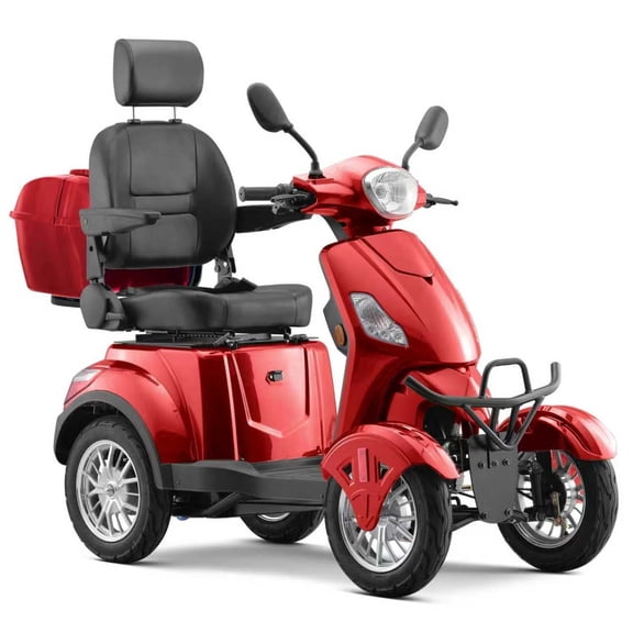 SKRT Electric Large 4 Wheel Mobility Scooters, Heavy Duty Wheelchair Device, 400 LBS Capacity for Seniors & Adults, Speed Adjust, Remote Key, Assembled In US, Receive Ready to Ride