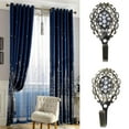 thumbnail image 2 of 2Pcs Cortina De Ventana Ganchos Pañería Tieback Hanger Holder Para home Bronce, 2 of 9