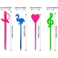thumbnail image 2 of 200PCS Plastic Cocktail Picks Fruit Picks Food Toothpicks Appetizer Picks for Home and Party, Flamingo/Heart/Music Note/Sword Shape, 3.2 Inches, 2 of 7