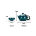 thumbnail image 2 of Kung Fu Tea Sets 1teapot 4teacup Ceramic Portable Porcelain Service Gaiwan Tea Cups Tea Ceremony Teapot Gift Box, 2 of 8