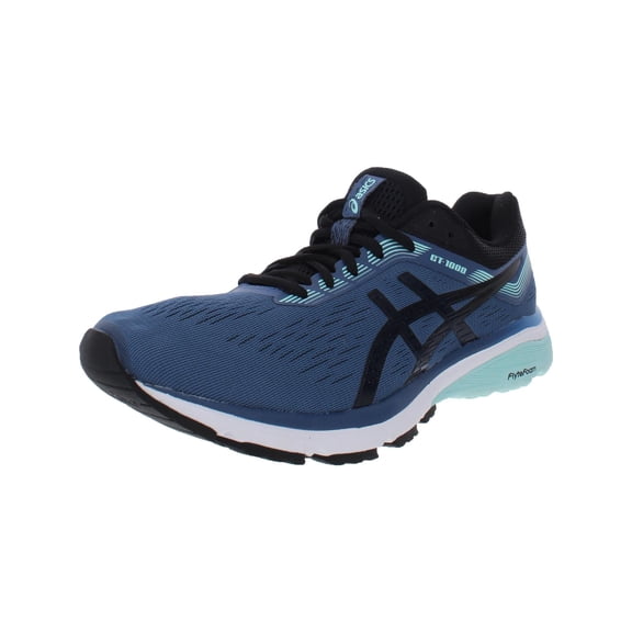 Asics Womens GT-1000 7 f Knit Athletic Shoes Blue 10.5 Wide (C,D,W)