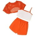 thumbnail image 5 of Girl Outfits Girls Clothing Set Girls Summer Outfits 3 Piece Set Casual Loose Fit Sleeveless Top Shorts Combo For Outdoor Activities Age 8 14 Comfortable Breathable Playwear, 5 of 5