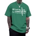 thumbnail image 7 of Ankishi He Left The 99 To Rescue Me T Shirt Crew Neck Oversized Men Christian Tee Short Sleeve Casual Tops for Date, 7 of 7