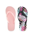 thumbnail image 4 of Wonder Nation Girl Flipflop Sandals 2-Pack, 4 of 5