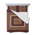 thumbnail image 7 of Quilts Full Size Bedding Set, Brown Western Cowboy Lightweight Quilted Comforter, Farmhouse Country Textured Soft Reversible Bedspread Coverlet with Pillow Covers for All Season, 78" x 90", 7 of 7