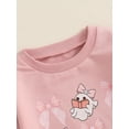 thumbnail image 5 of Infant Baby Girls Halloween Outfits Ghost Letter Long Sleeve Sweatshirt Romper Bodysuit Fall Holiday Clothes 0-24M, 5 of 8