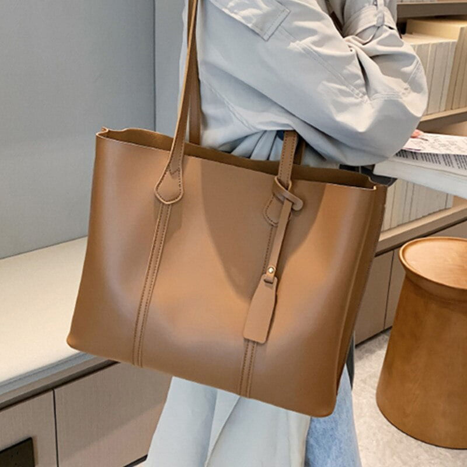 CoCopeaunt Big Bag ladies Handbags Luxury Designer Leather Shopper Bags  Black Simple Shoulder Bags Large Capacity Chain Tote Shopping Bags