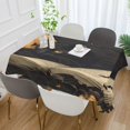 thumbnail image 2 of Yayeee Tablecloths 54" x 54" Rectangle Wrinkle Resistant Party Table Cover, Retro Halloween Cat, 2 of 8
