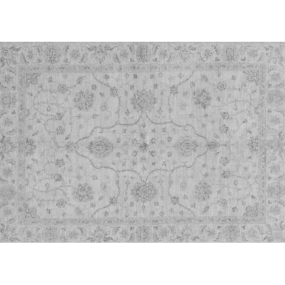 Ahgly Company Indoor Rectangle Oriental Gray Traditional Area Rugs, 8' x 12'