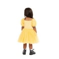 thumbnail image 3 of Disney Princess Toddler Girls Belle Cosplay Tutu Dress with Puff Sleeves, Sizes 12M-5T, 3 of 6