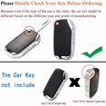thumbnail image 2 of Key Fob Cover Compatible with Kia Forte Seltos Soul Sportage Sorento Cerato Telluride 2019-2020 3 Button Soft TPU Keychain Case Holder Protector,Black-a Keychian, 2 of 6