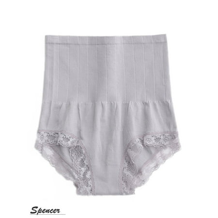Shaper Underwear For Women SPENCER Women High Waist Tummy Shapewear Body Control Slim Shaper Panty Girdle Underwear Gray ()