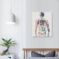 thumbnail image 4 of Back Watercolor Art Print Medical Art Science Skeleton Print Chiropractor Office Wall Décor DN737, 4 of 5