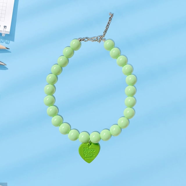 Collar de perros Decoración de joyas para mascotas accesorios de moda accesorios ajustables para gatitos de cachorro perros pequeños cumpleaños boda 27 cm