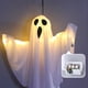 thumbnail image 4 of Atmósfera de fiesta de Halloween Bewildely Tela Calabaza intermitente Naranja, 4 of 6
