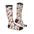 thumbnail image 3 of Fotbe Watercolor Plants print Women's Men's Novelty Crew Socks Cotton Socks Knee High Socks for Walking,Running,Nurses,Pregnancy, 3 of 9