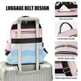 thumbnail image 3 of FORMRS Mini Backpack Purse for Women Travel Daypack Casual Shoulder Bag, Light Pink Stripes, 3 of 7