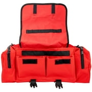LINE2design First Aid Bag - Medical Supplies Trauma First Responder Bag - Red - 1 Pack
