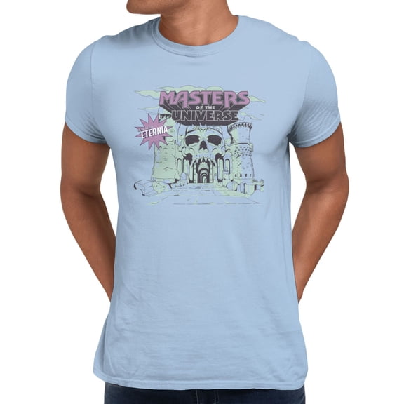 Masters Of The Universe Movie Grayskull Comic Style Entrance Men's T Shirt (Light Blue, S-XXXL)