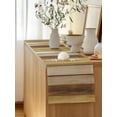 thumbnail image 5 of Table Runner 90 Inches Long for Kitchen Dining, Vintage Yellow Wood Dresser Scarf Farmhouse, Dining Table Decorations for Wedding/Parties, Farmhouse Retro Wooden Plank 13 x 90 In, 5 of 8