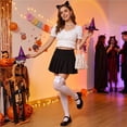 thumbnail image 4 of Halloween Socks Women Print Polyester Halloween Stockings, Long Socks for Cosplay and Parties 1 Pair C, 4 of 4