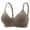 Coffee, variant on Womens Wireless Seamless Bra - Comfort Lightly Padded Plunge V-Neck T-Shirt Bra with Adjustable Straps, Beige,Size 34